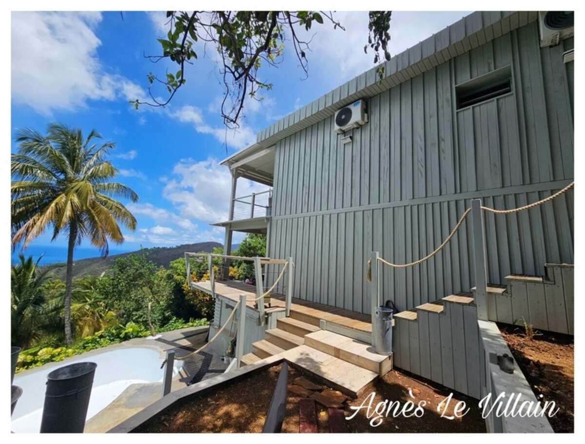 Villa + Appartement T3 Vue Mer et Morne avec Piscine sur 3